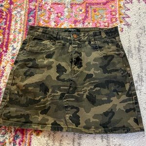 Camo Mini Skirt